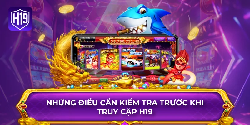 Những Điều Cần Kiểm Tra Trước Khi Truy Cập H19